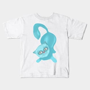 Blue cat Kids T-Shirt